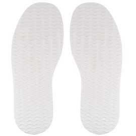 sourcing map 1 Pair Shoe Rubber Full Sole Repair 4mm Thickness Replacement Bottom Non-Slip for Leather Shoes, White