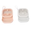 2pcs Hair Tie Organizer Box Multifunctional Transparent Top Hair Accessory