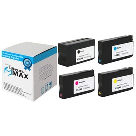 SuppliesMAX Remanufactured Replacement for HP OfficeJet Pro 7720/7730/7740/8200/8700/8715/8720/8725/8730/8740/8745 High Yield Inkjet Combo Pack (BK/C/M/Y) (NO. 952XL) (L0S4MP)