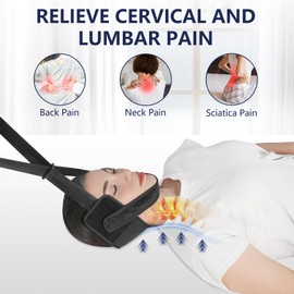 Adjustable Neck Stretcher & Portable Cervical Traction Device for Home，Relieve Neck Pain, Spinal Decompression and Posture Correction