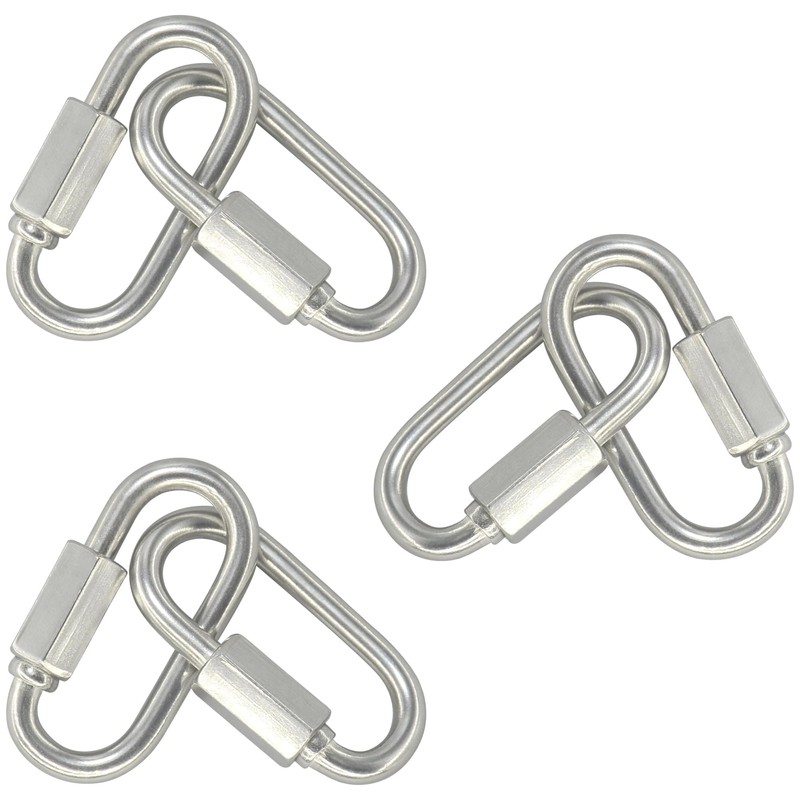 6 PCS 304 Stainless Steel Quick Link Hooks