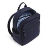 Vera Bradley Women's Small Recycled Cotton Bookbag Backpack, Classic Navy