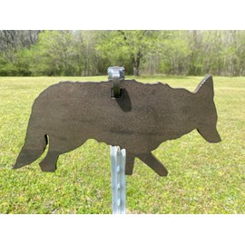 Magnum Target 7"x14" Coyote Silhouette - 3/8" AR500 Steel Shooting Gong Rifle Target