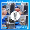 Heavy Duty Hollow Wall Anchor Jack Nuts, Zinc Plated Steel,