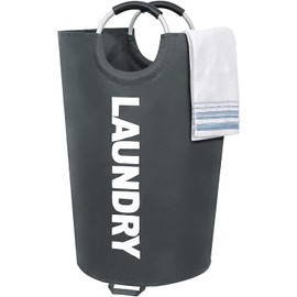 115L X-Large Collapsible Laundry Baskets Size Laundry Hamper Lightweight Freestanding Foldable Laundry Bag Dirty Clothes Basket for Bathroom