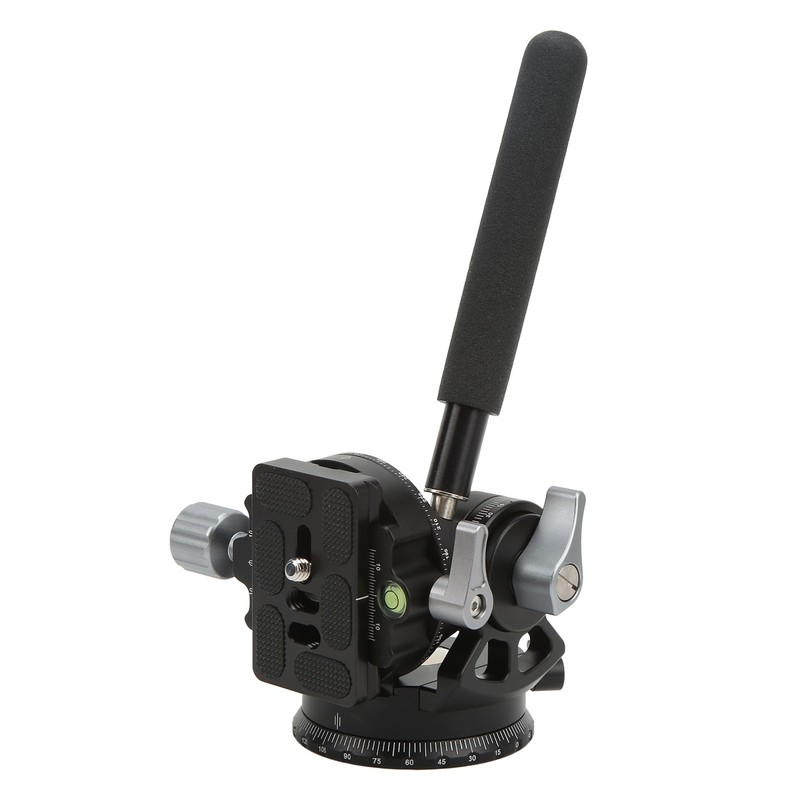 Camera Panoramic Tripod Head Aluminium Alloy with Handle Light Camera