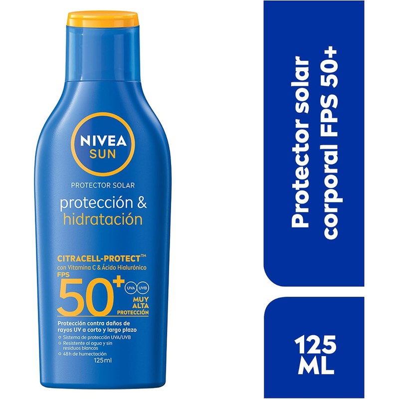 Protector Solar Corporal NIVEA SUN Protección E Hidratación Fps50+ 125Ml