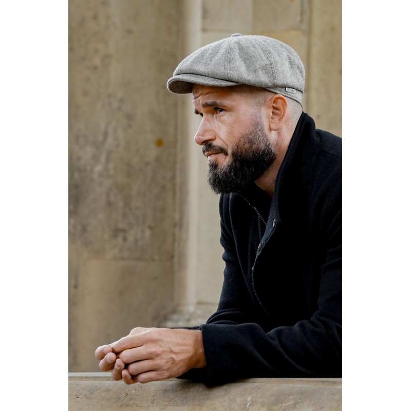WEROR WEROR-437.1 Men's Flat Cap Peaked Cap with Peak -