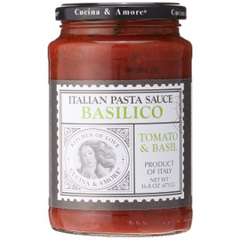 Cucina & Amore Italian Pasta Sauce Basilico Tomato, Basil & Garlic -- 16.8 oz