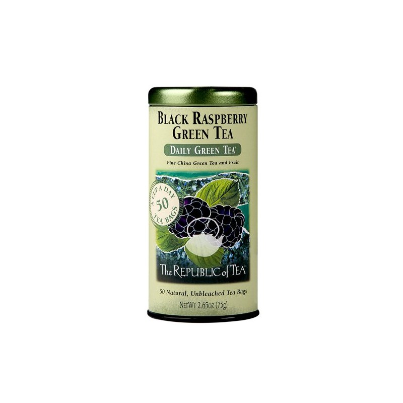 The Republic of Tea - Black Raspberry Green Tea, 50