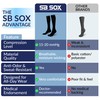 SB SOX 3-Pair Compression Socks for Women & Men (15-20mmHg)