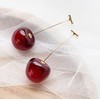 Red Cherry Earrings for Women, Dangle Style in a Gift