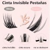 Extensiones Pestañas Curvatura 40d 9-18mm