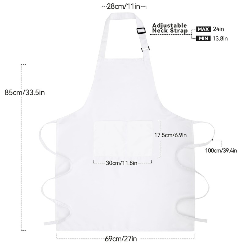 Cardkiss Chef Apron for Men and Women, Water & Oil