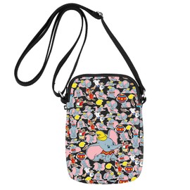 JNIAP Fly Elephant Crossbody Bag Elephant Lover Gifts Fly Elephants Shoulder Bag, Elephant Bl Cb