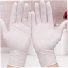 16 Disposable Latex Gloves White Powder Free Multipurpose Clean Medium