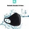 Mask 2x Black Fashion Face Mask Stretch Lightweight Fabric Covering