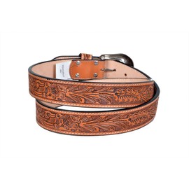 Affilare Western Heavy Duty Tooled Leather Belt For Men and Women 30HQ007