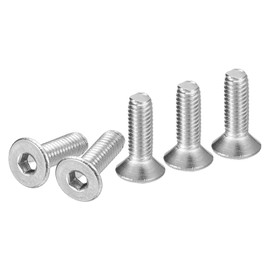 DTGN M3-0.5 x 10mm Flat Head Socket Cap Screws, 50 Pack 304 Stainless Steel Hex Socket Flat Head Screws, Full Thread, Countersunk Bolts
