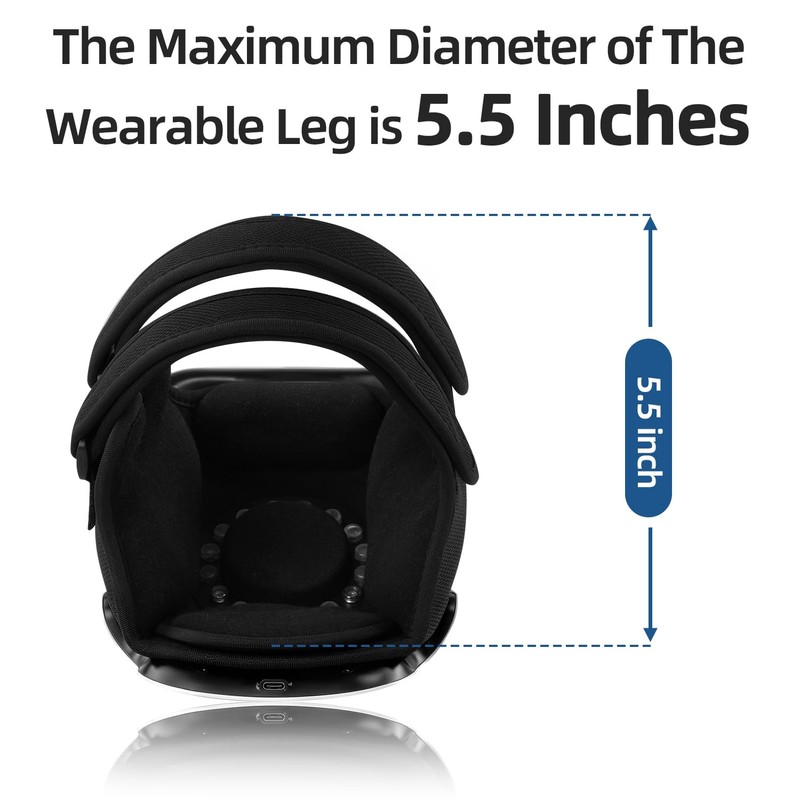 Knee Massager with Heat, Red Light & Vibration, Cordless Knee