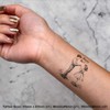 4 x 'Marry Me? Boy and Girl' Temporary Tattoos -