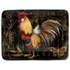 Certified International 23659 16" x 12" Gilded Rooster Rectangular Platter,
