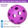 12 Pack Pickleball Balls, 40 Holes Outdoor Pickleballs, High Elasticity