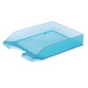 レタートレー縦型 クリア ブルー・LT-500BL