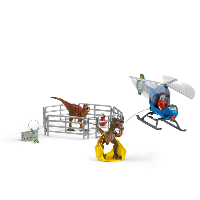 Schleich Dino Helicopter Rescue