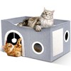 Heeyoo Cat House for Indoor Cats - Large Cat Bed