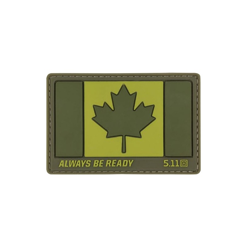5.11 Tactical Patch - Canada Flag Patch, Hook-Back Adhesion, Laser-Cut