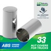 HD Driven 33mm Nut Cover Plastic Cylinder Tall Push On,