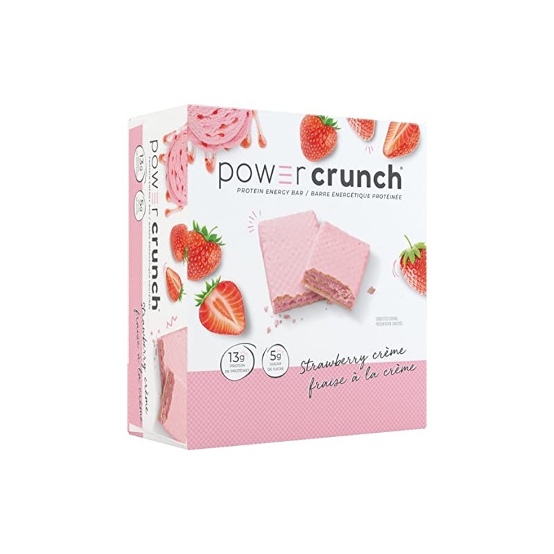 Power Crunch Proteína Bar Crema Fresa 12 unidades (12 x