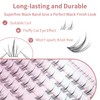 Individual Eyelash Extensions, 132 Clusters, Lash Clusters, Eyelashes, D-Curl, DIY