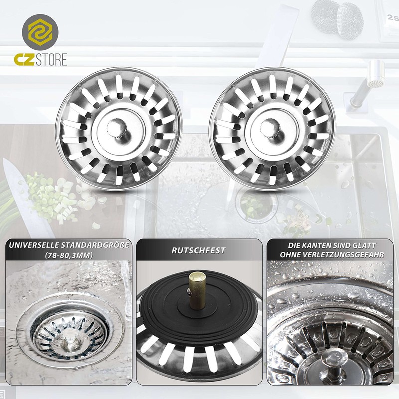 CZ Store Drain Strainer - 79 mm Diameter | 2