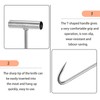 Lansls 3 Pieces Duct Lid Lifter, Meat Hook, Chute Hook,