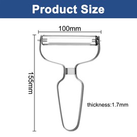 Peeler Extra Wide, Vegetable Peeler, Peeler Strip, Cabbage Shredder, for Large Vegetables with Hard Shell such as Pumpkin & Kohlrabi