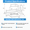 yanliangvich Bathroom Exhaust Fan with Light, 8 Inch Bathroom Ventilation