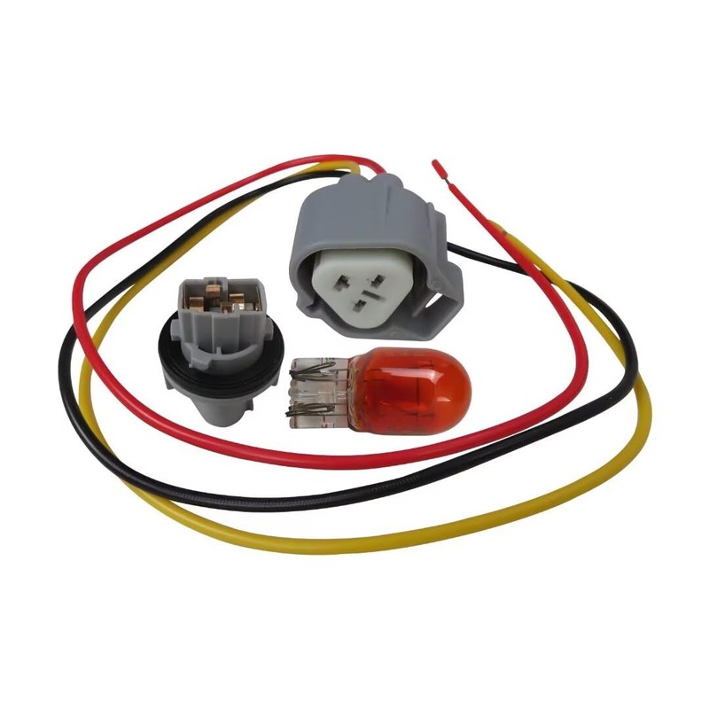 Huoptl New Headlight Turn Signal Bulb Socket Pigtail Harness Set