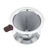 Stainless Steel Coffee Filter Reusable Double Layer Brew Dripper with