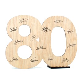 CONTRAXT 80th birthday gifts man women. Gifts birthday card 80th birthday decoration 80th anniversary seniors grandpa happy birthday anniversary men man woman (80)