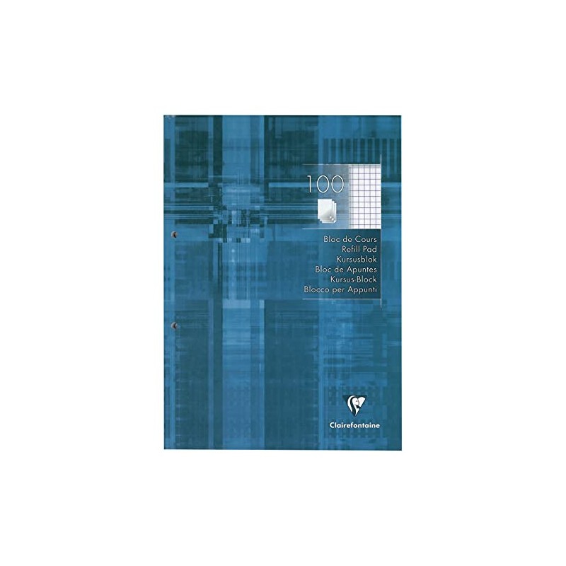 Clairefontaine 5812C Course Pad (with 100 Sheets, Squared, DIN A4,