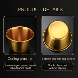 Holzsammlung Set of 6 Stainless Steel Dressing Containers, 70 ml Mini Tins with Lids, Reusable Sauce Containers, Salad Dressing Containers, Sauce Container Set for Dips, Spices, Salads and Children's