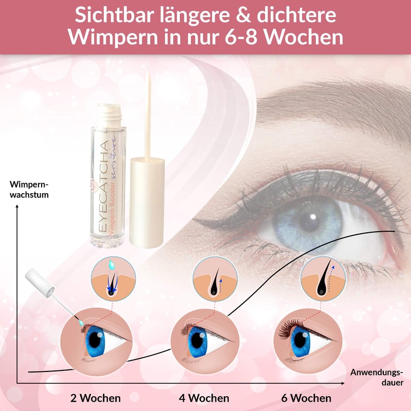 EYECATCHA Sensitive Eyelash Serum 3 ml - Vegan with Biotin