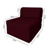 Danfuton Sleeper Chair Folding Foam Beds, Foldable Couch Sit Sleep