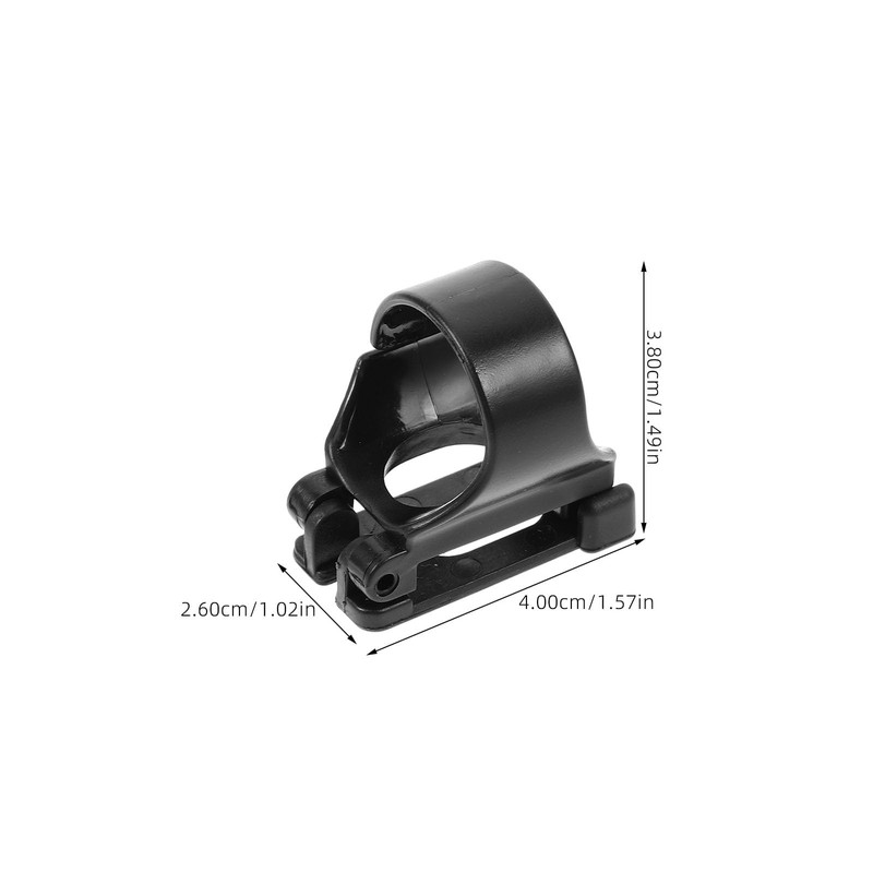 SUPVOX 2pcs Snorkel Keeper Tube Holder Clips, Black Plastic Diving