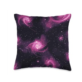 Cosmic Swirl Galaxy Supernova Throw Pillow
