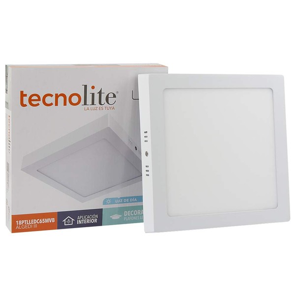 Tecnolite - Lámpara Plafón LED Techo 18 W, Luz de
