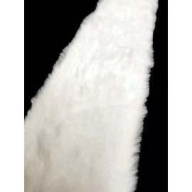 Field's Fabrics Fur Trim - 4" Wide White Fur Trims Faux Fake Fur Trimming By the Yard M403.32