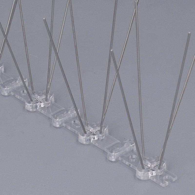 Bird Spikes 304 Stainless Steel Wire Rust Proof Plastic Base